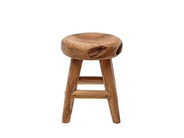 RADICE - Low teak garden stool by Il Giardino di Legno - view 2